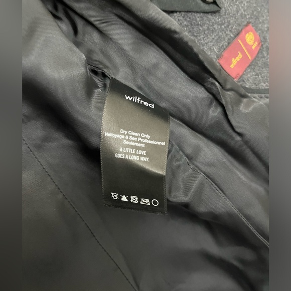 Aritzia Wilfred Cocoon Coat XXS - Dark Charcoal - Picture 4 of 6